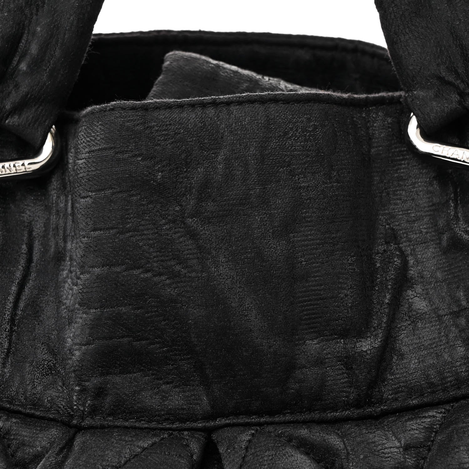 Chanel Crinkled Coated Canvas Le Marais Large Tote Black 8 of 12