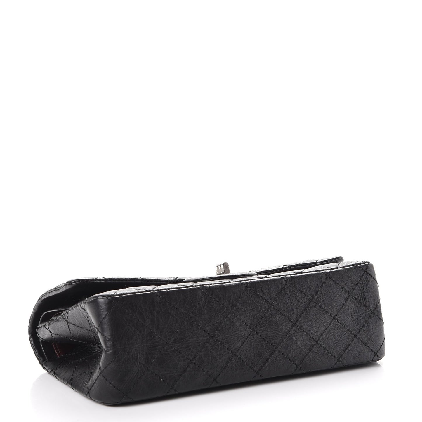 Aged Calfskin Quilted 2.55 Reissue 225 Flap Black