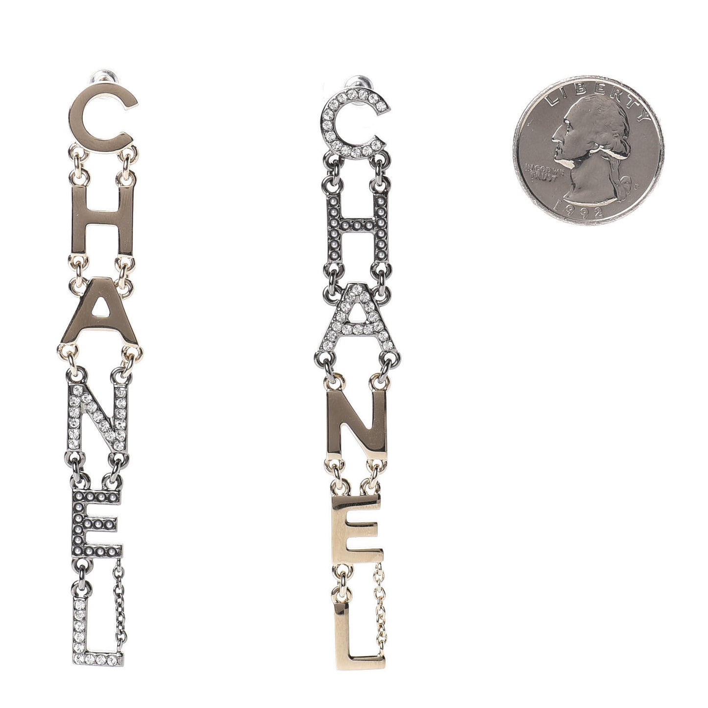 Crystal Pearl Bright Young Things Earrings Gold Ruthenium