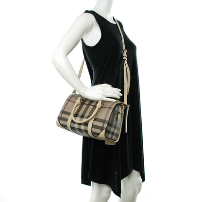 Burberry Smoked Check Small Chester Bowling Bag Trench 2 of 7