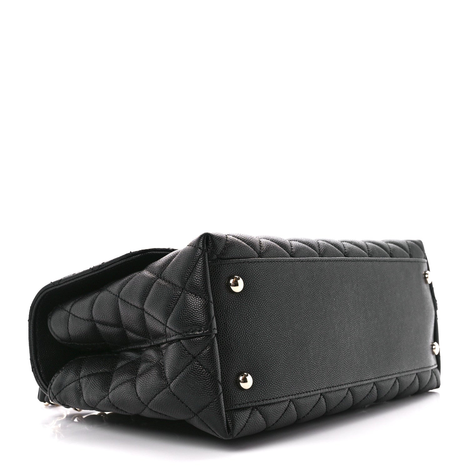 Chanel Caviar Quilted Small Coco Handle Flap Black 4 of 11