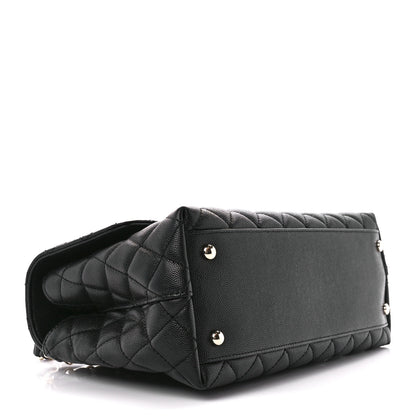 Chanel Caviar Quilted Small Coco Handle Flap Black 4 of 11