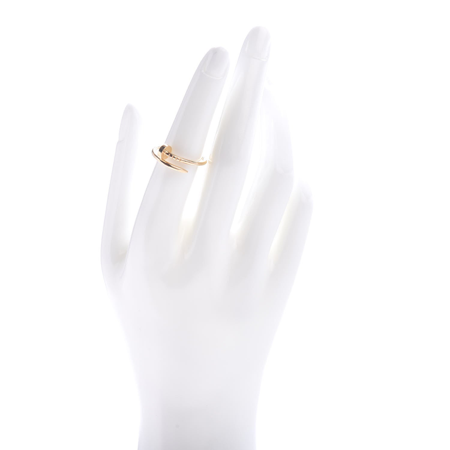Cartier 18K Yellow Gold Small Juste Un Clou Ring 53 6.25 2 of 5