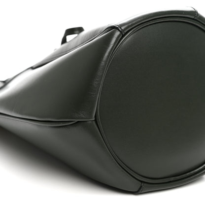 Saint Laurent Smooth Calfskin Small Talitha Bucket Bag Vert Fonce 8 of 10