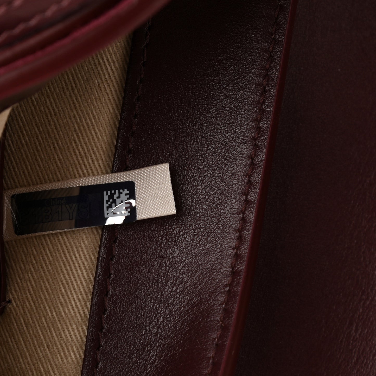 Calfskin Small Tess Bag Burnt Brown