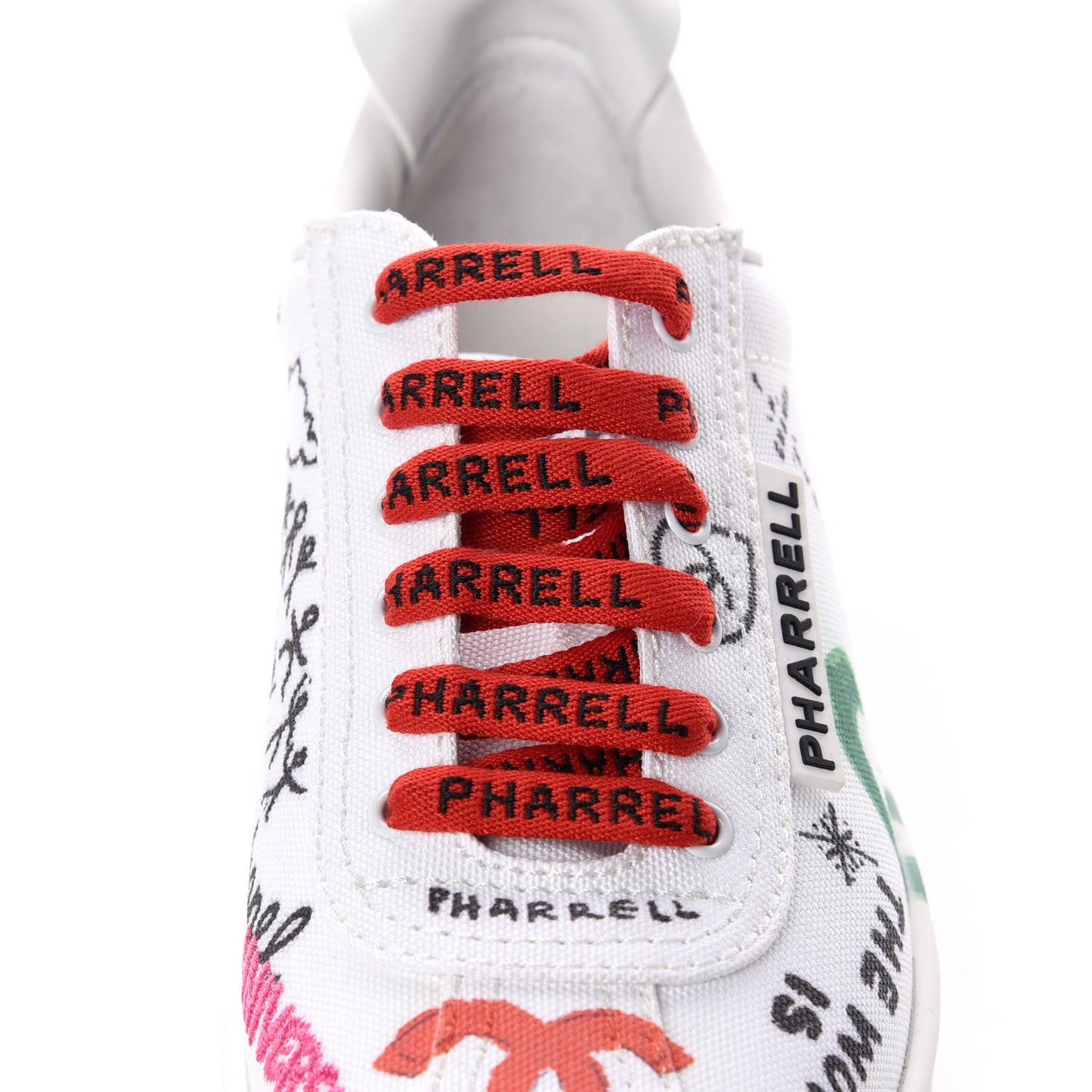 x Pharrell Williams Canvas Womens Sneakers 35 White
