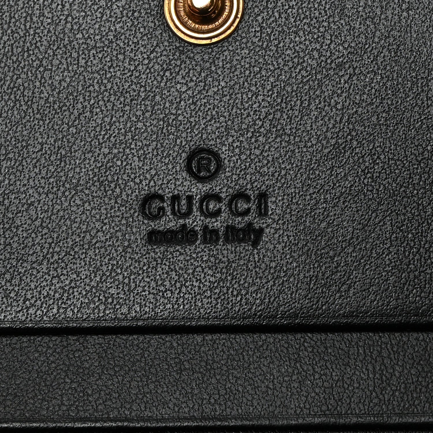Gucci Calfskin Matelasse GG Marmont Card Case Wallet Black 6 of 8