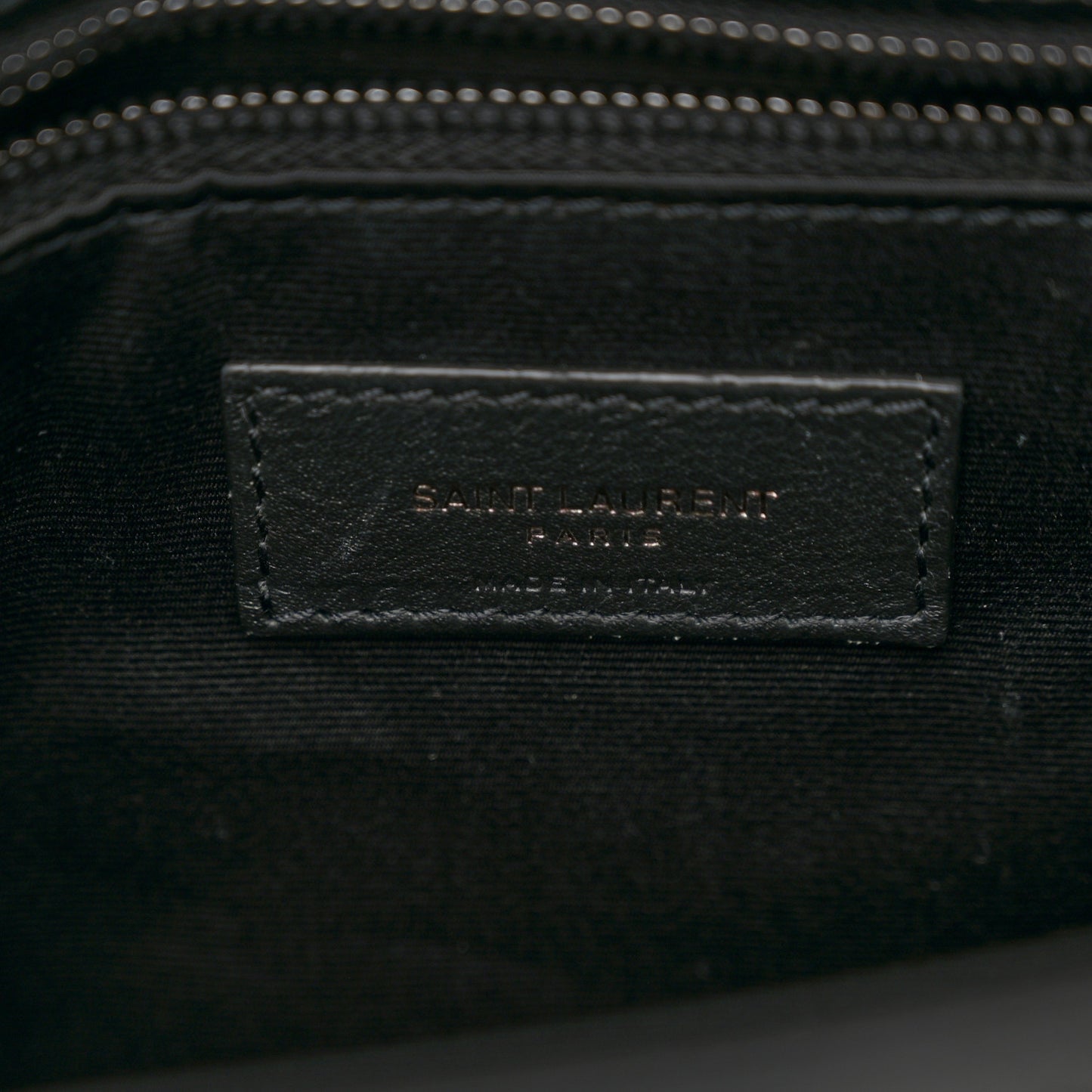 Crinkled Calfskin Matelasse Monogram Large Niki Chain Satchel Black