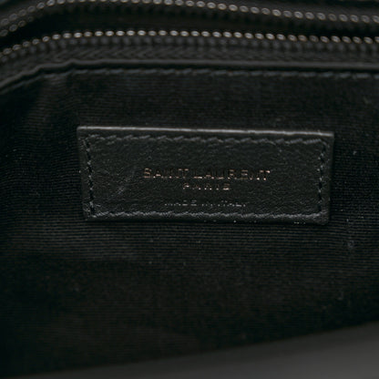 Saint Laurent Crinkled Calfskin Matelasse Monogram Large Niki Chain Satchel Black 6 of 10