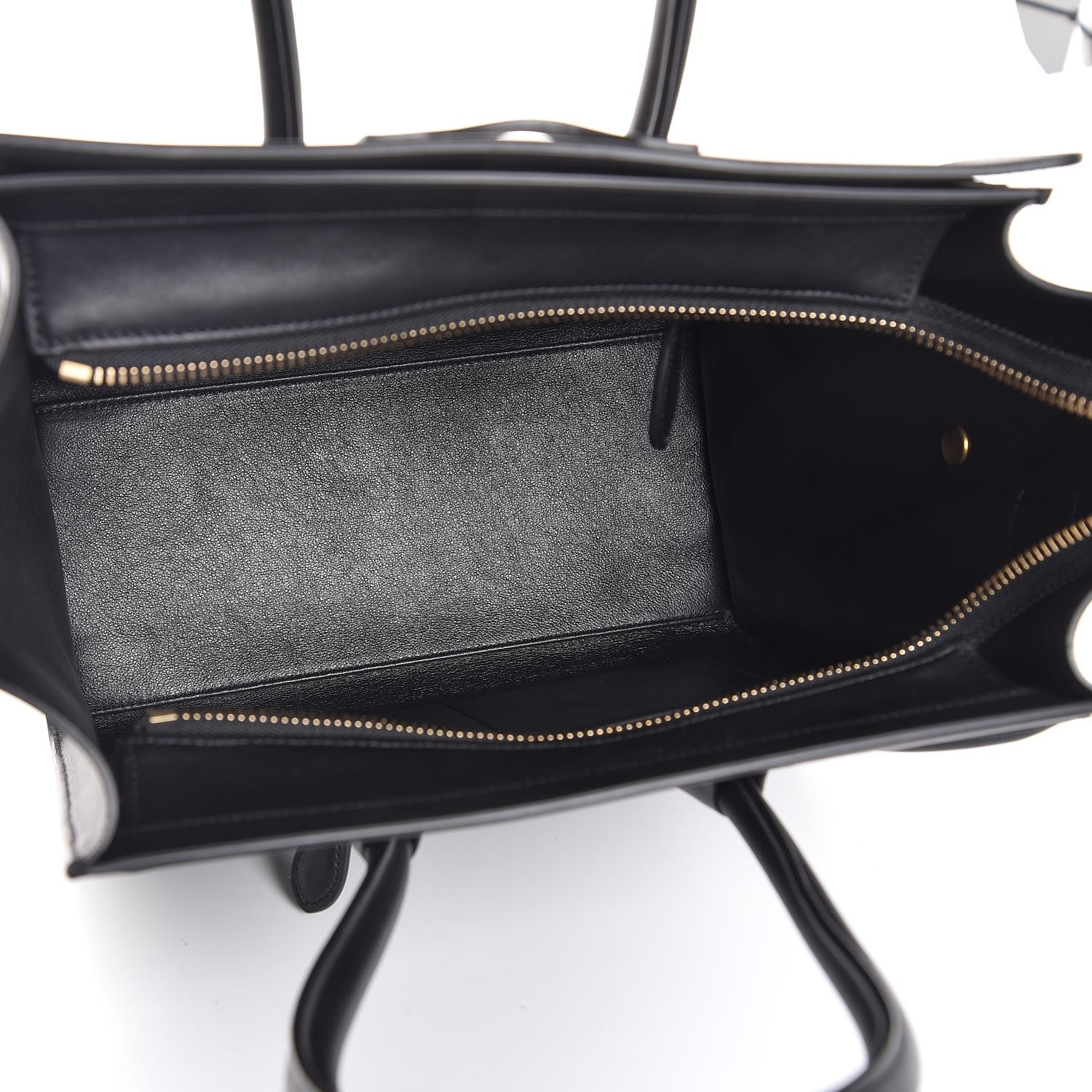 Celine Smooth Calfskin Micro Luggage Black 5 of 7