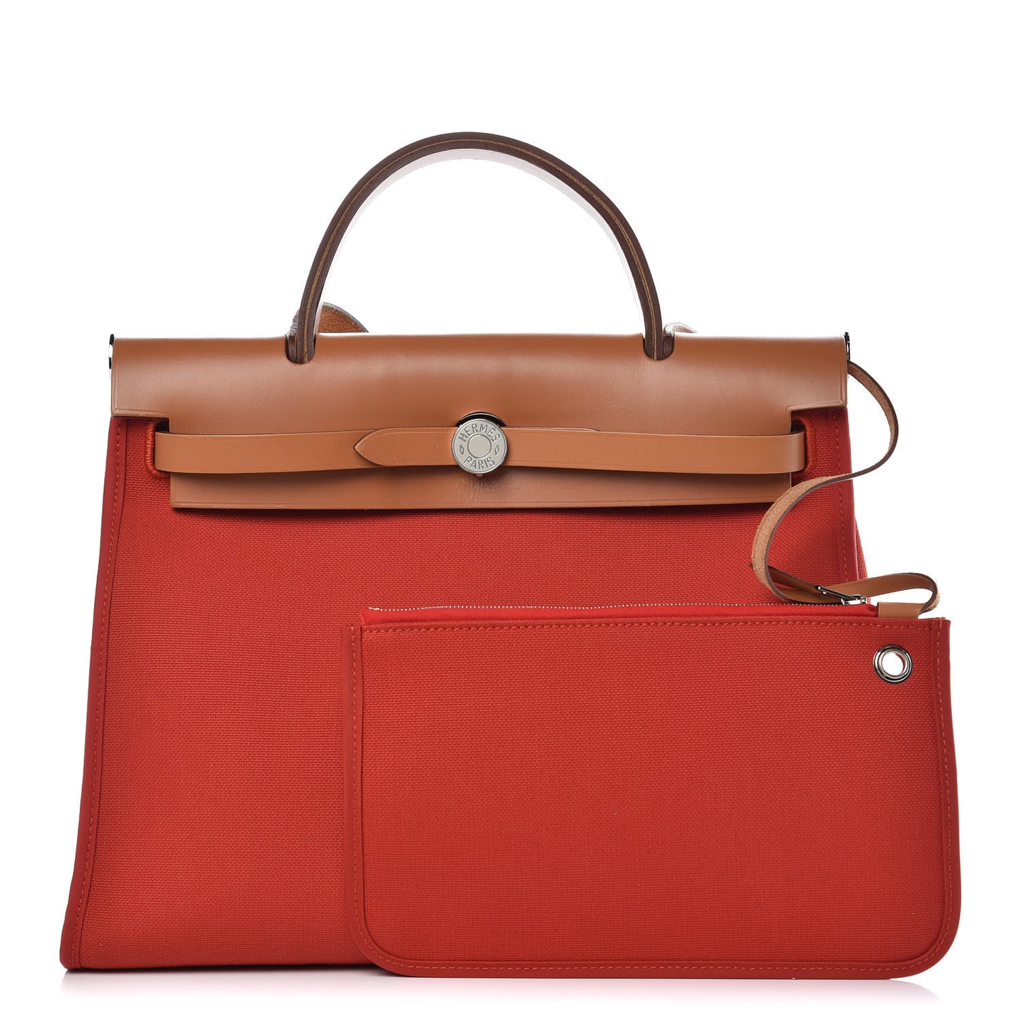 Vache Hunter Toile Herbag Zip 31 PM Rouge Tomate Natural