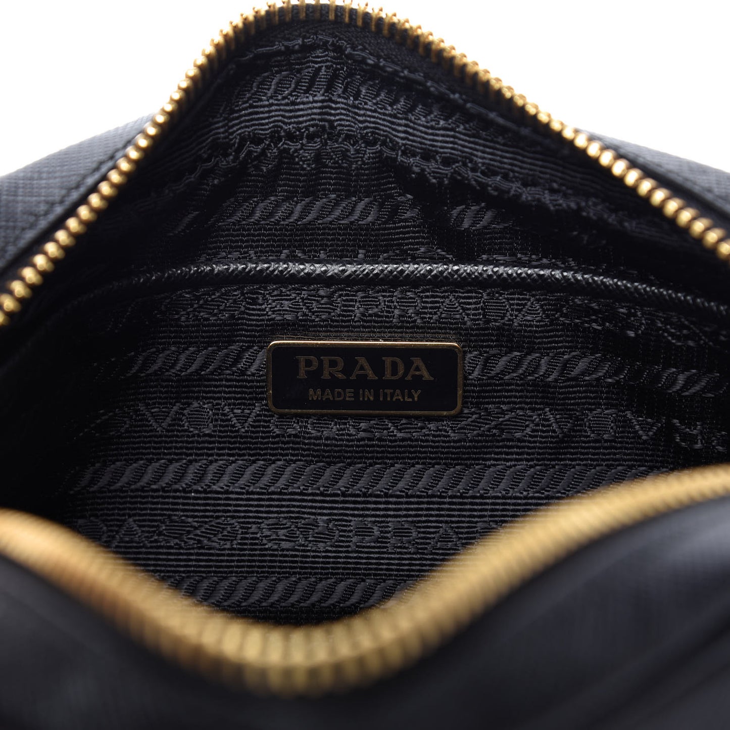 Saffiano Lux Small Camera Crossbody Bag Black