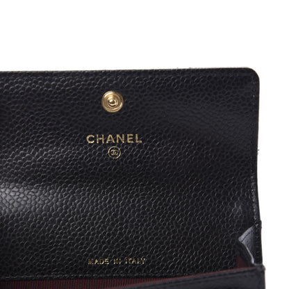 Chanel Caviar Quilted Flap Card Holder Black 8 of 11