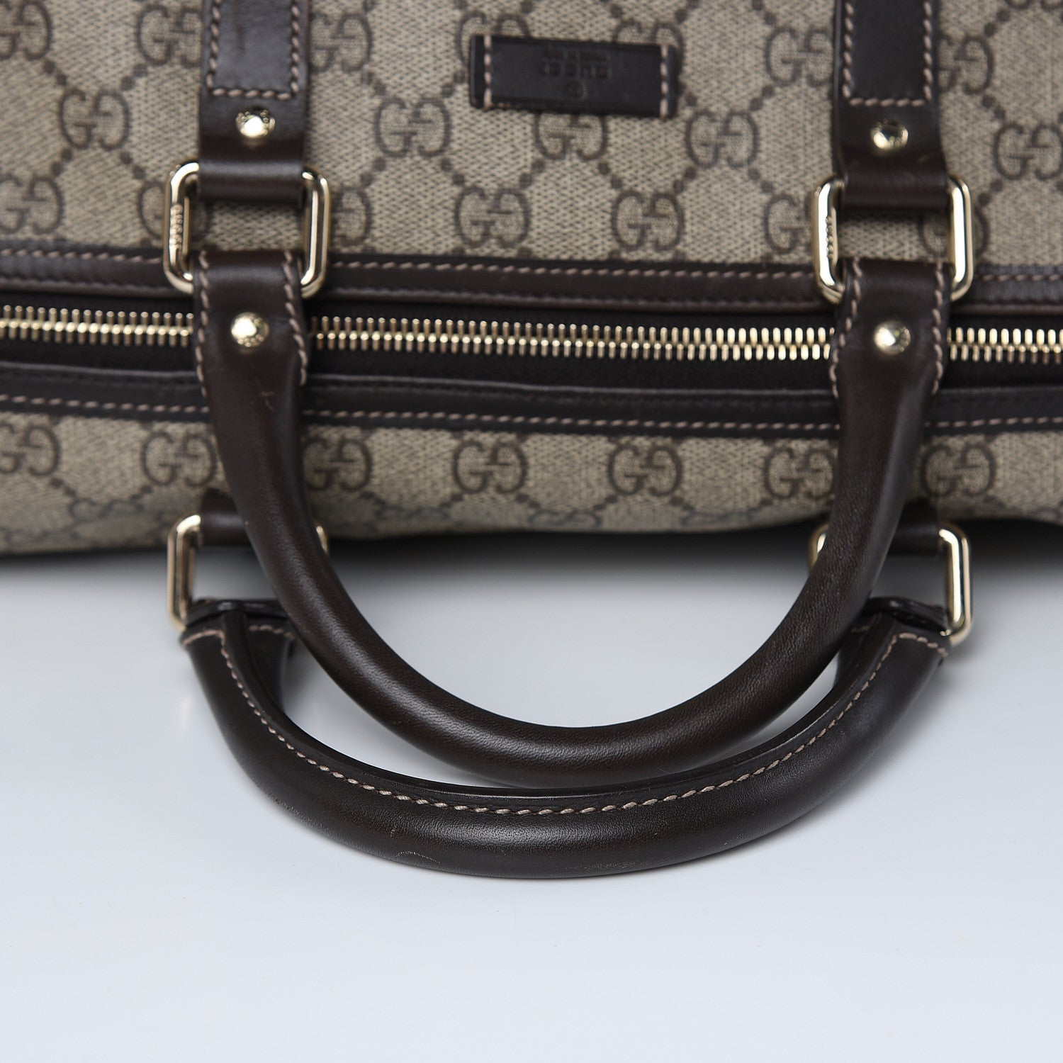 Gucci GG Plus Monogram Medium Carry On Duffle Bag Brown 13 of 21
