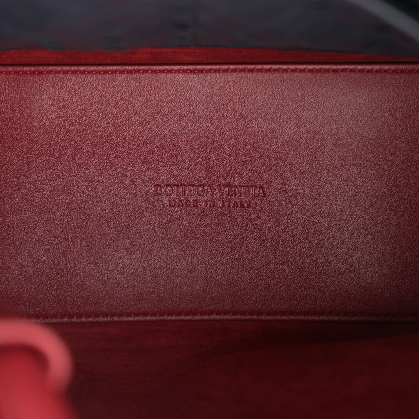 Silky Calfskin Medium Andiamo Shoulder Bag Rosewood Space