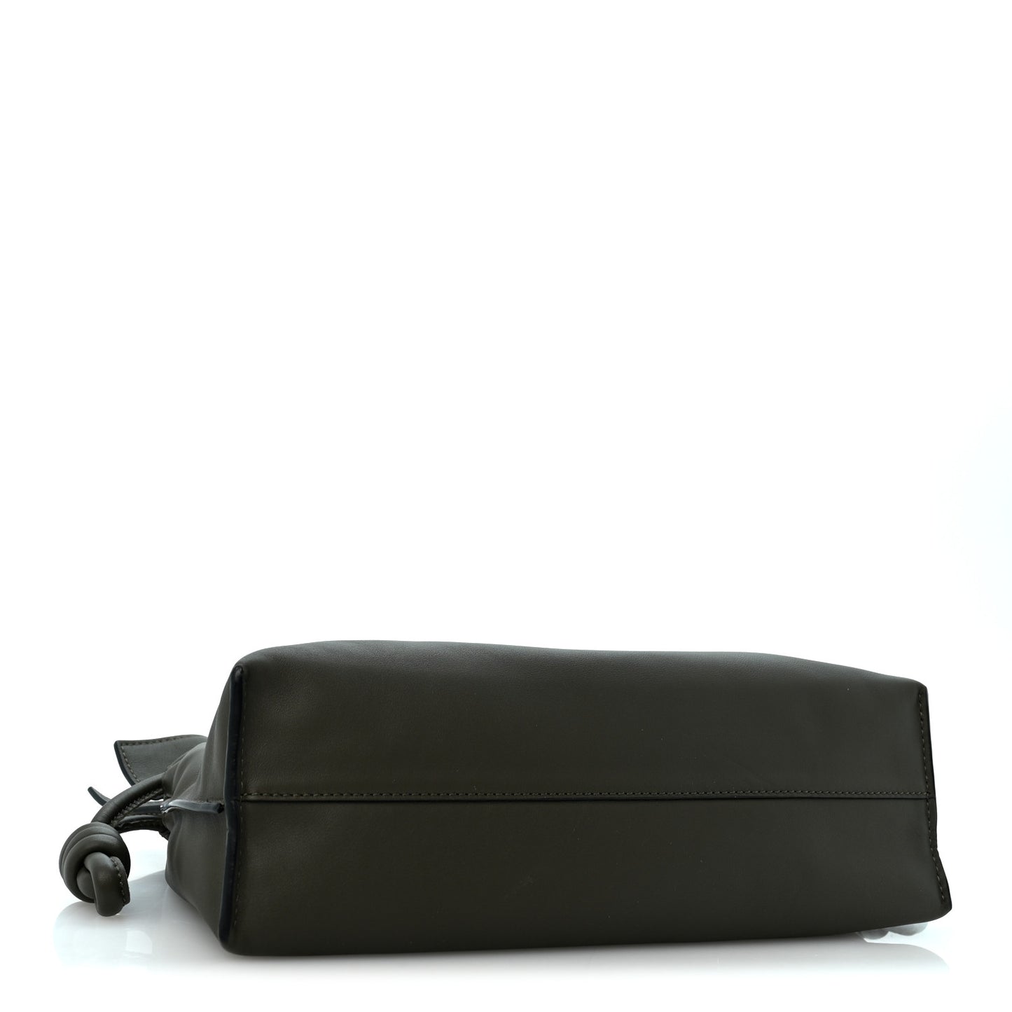 Nappa Medium Flamenco Knot Bag Khaki Green