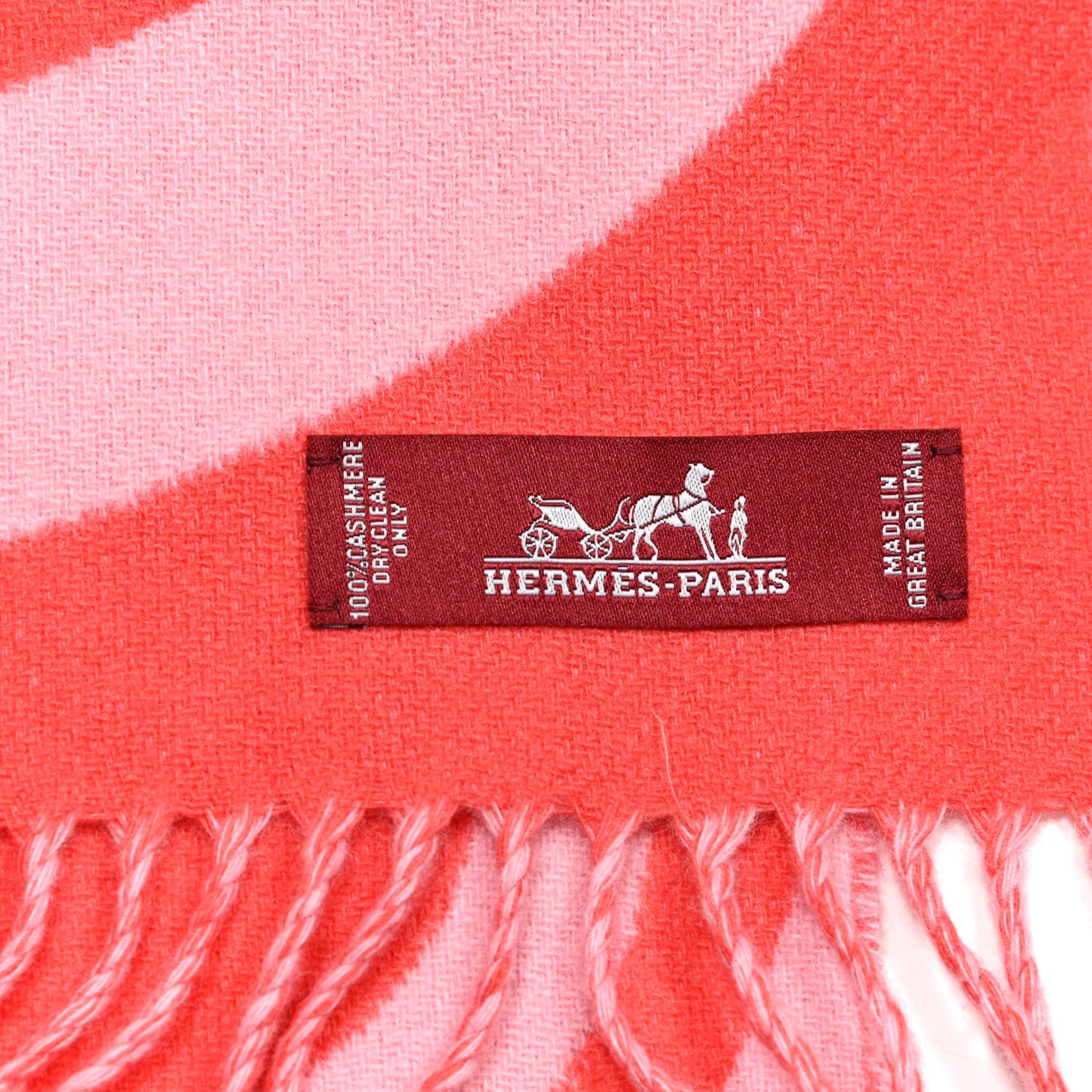 Cashmere Casaque Charms Muffler Grenadine Rose Bonbon