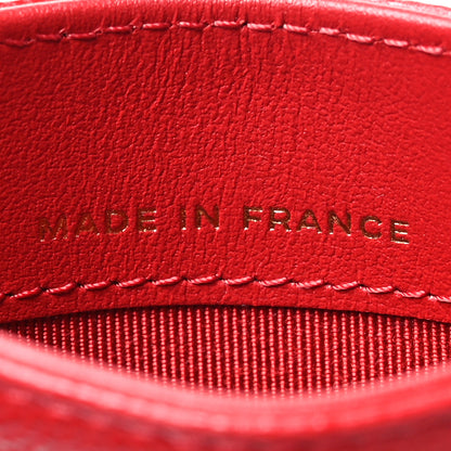 Chanel Caviar Quilted Card Holder Red 7 of 8