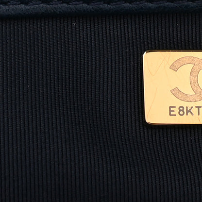 Chanel Goatskin Quilted Medium Chanel 19 Flap Navy Blue 7 of 10