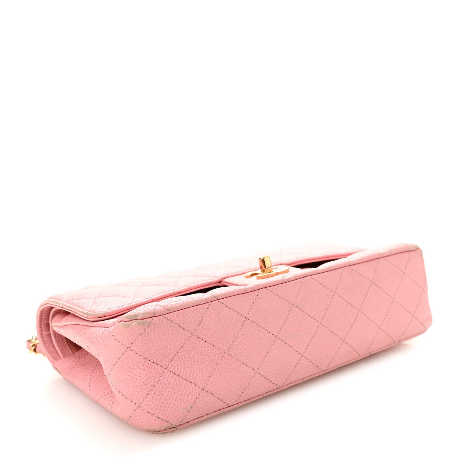 Chanel Caviar Quilted Medium Double Flap Light Pink 4 of 16