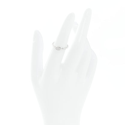 David Yurman Sterling Silver Diamond Pave Cable Classics Oval Ring 50 5.5 2 of 4