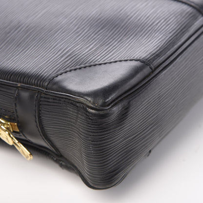 Louis Vuitton Epi Porte-Documents Voyage Briefcase Black 10 of 14