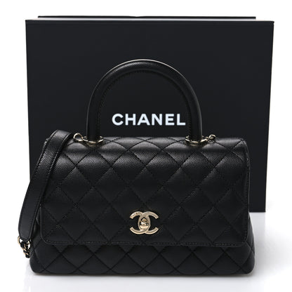 Chanel Caviar Quilted Mini Coco Handle Flap Black 11 of 11