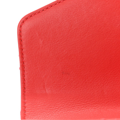 Chanel Calfskin Quilted Metal Small Top Handle Envelope Flap Red 12 of 12