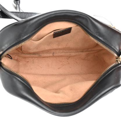 Gucci Calfskin Matelasse Small GG Marmont Chain Shoulder Bag Black 5 of 14