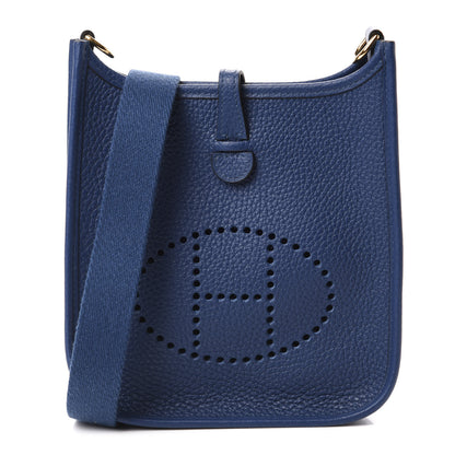 Hermes Taurillon Clemence Evelyne TPM Deep Blue 1 of 11