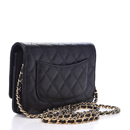 Chanel Caviar Quilted Wallet On Chain WOC Black 3 of 11