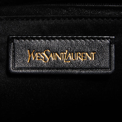 Saint Laurent Nubuck Crocodile Embossed Oversized Muse Grey 5 of 9