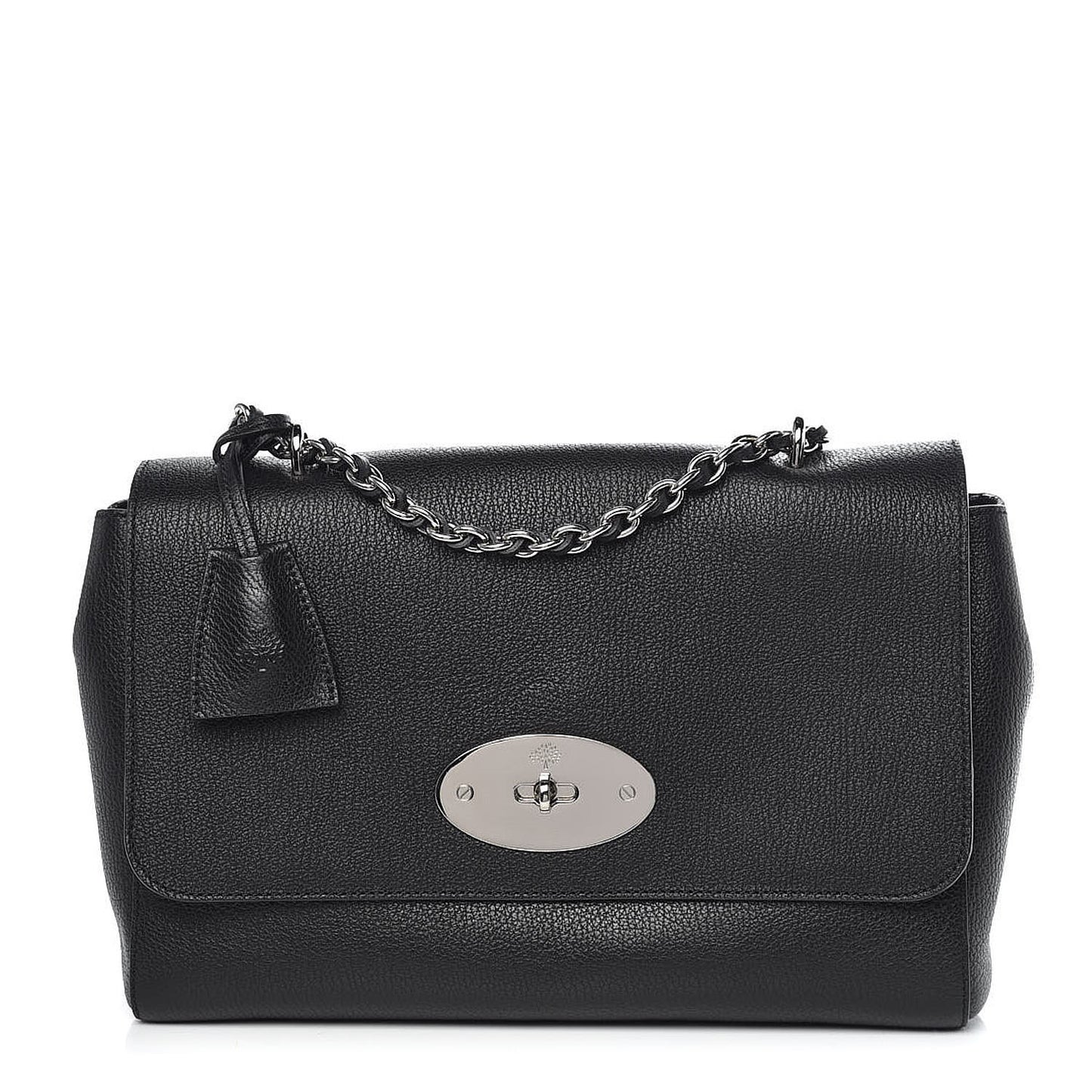 Glossy Goatskin Medium Lily Black