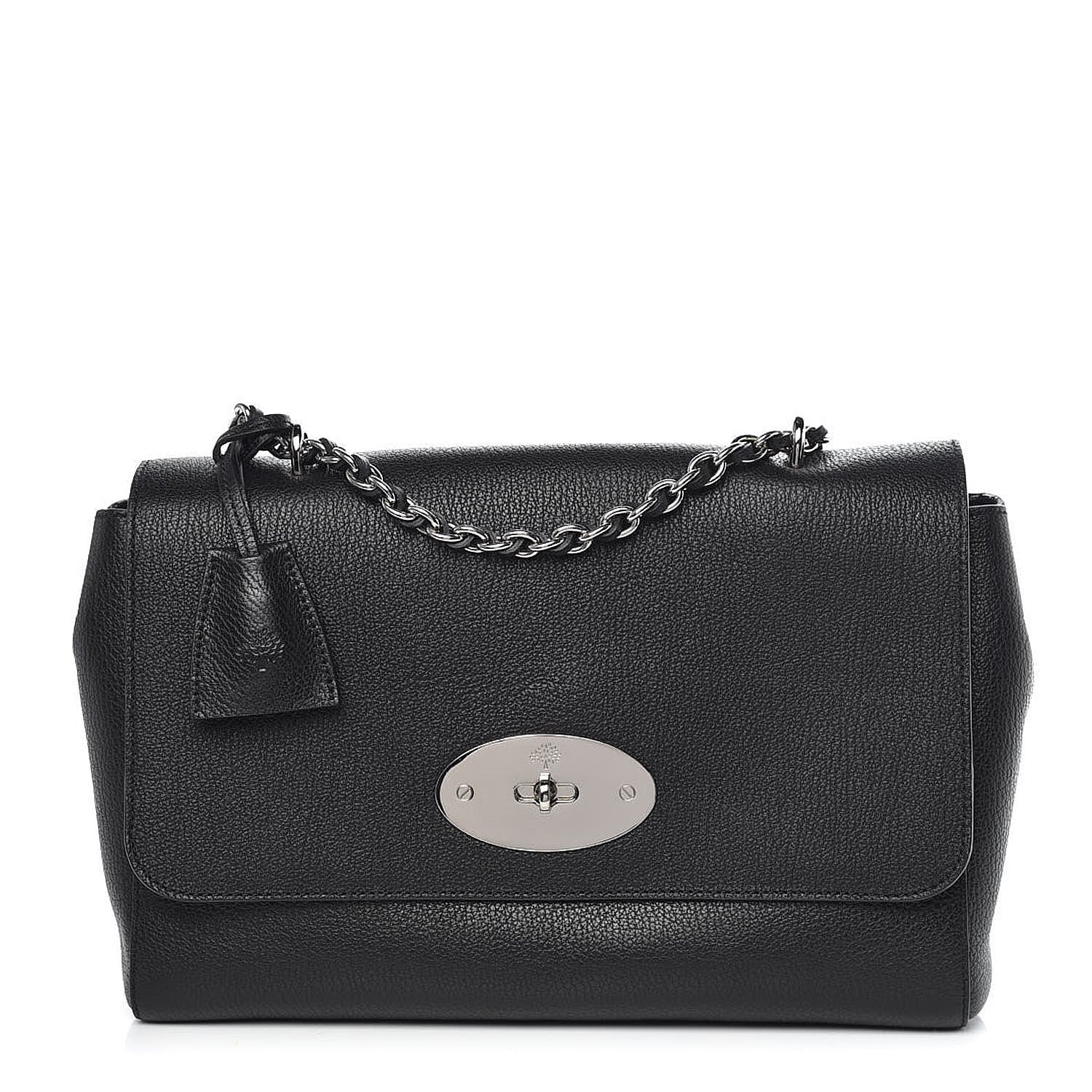 Mulberry Glossy Goatskin Medium Lily Black 1 of 11
