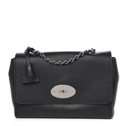 Mulberry Glossy Goatskin Medium Lily Black 1 of 11
