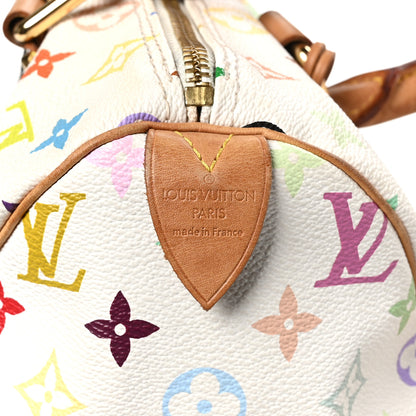 Louis Vuitton Monogram Multicolor Speedy 30 White 6 of 14