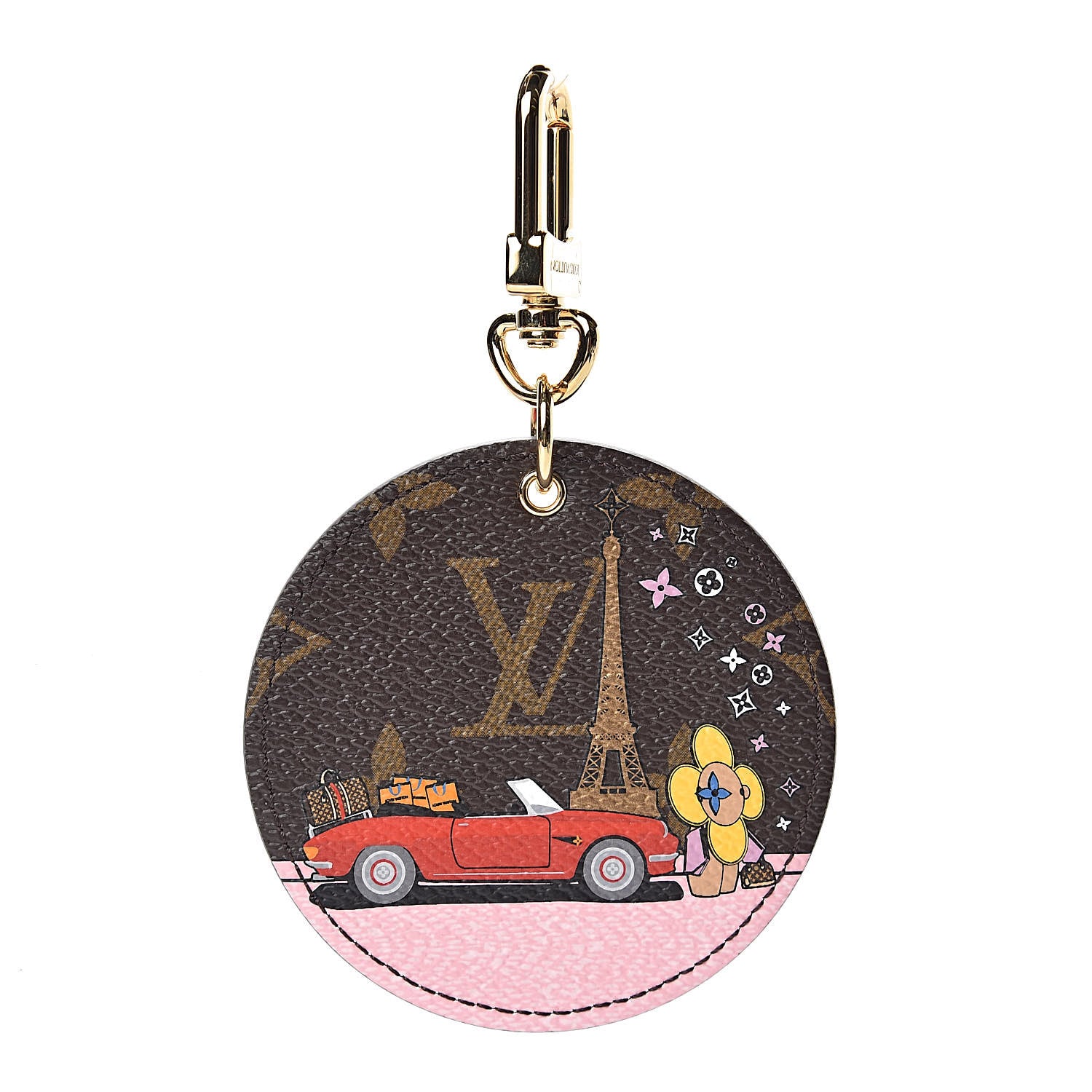 Louis Vuitton Monogram 2019 Christmas Animation Paris Bag Charm Key Ring 1 of 4