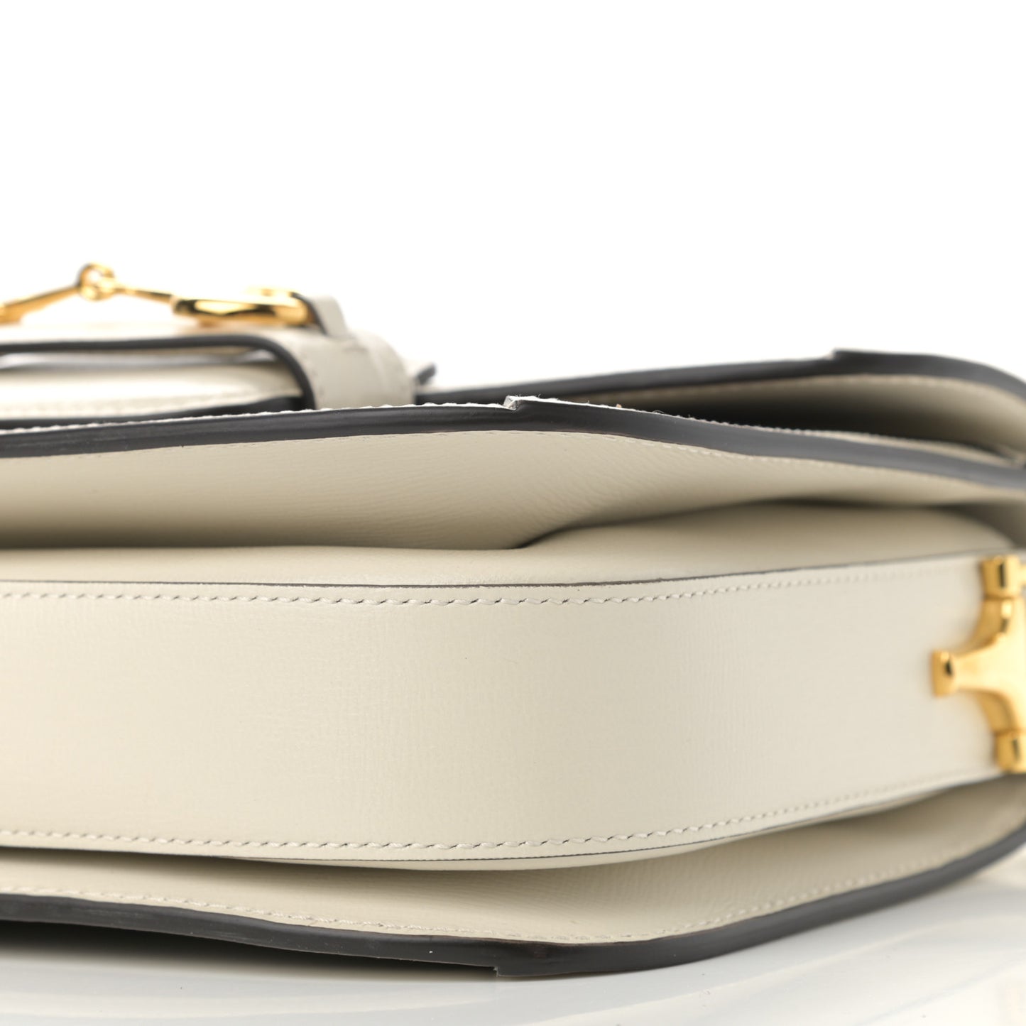 GG Supreme Monogram Horsebit 1955 Shoulder Bag Beige Mystic White