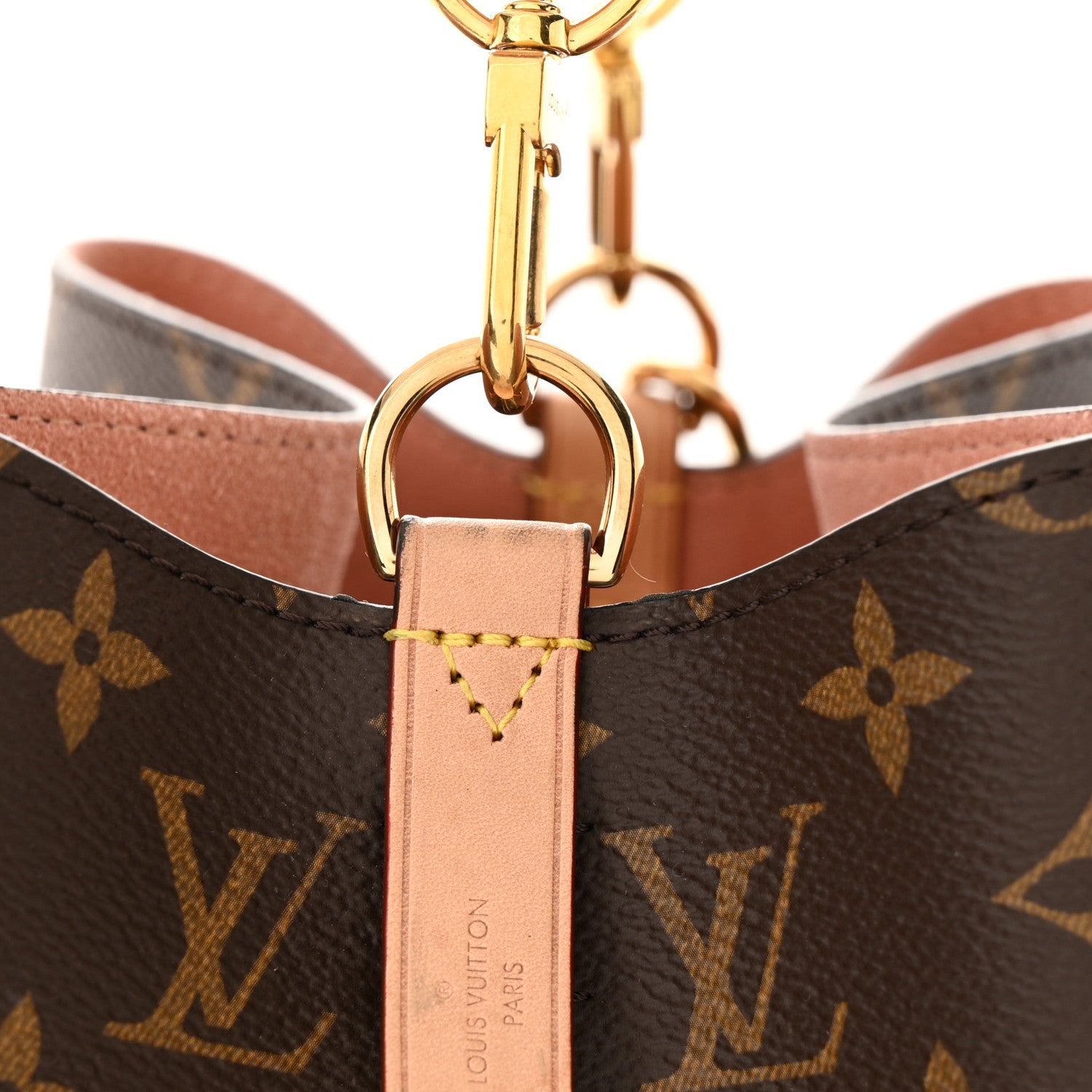 Louis Vuitton Monogram Braided Neonoe MM Peach Cream 10 of 12