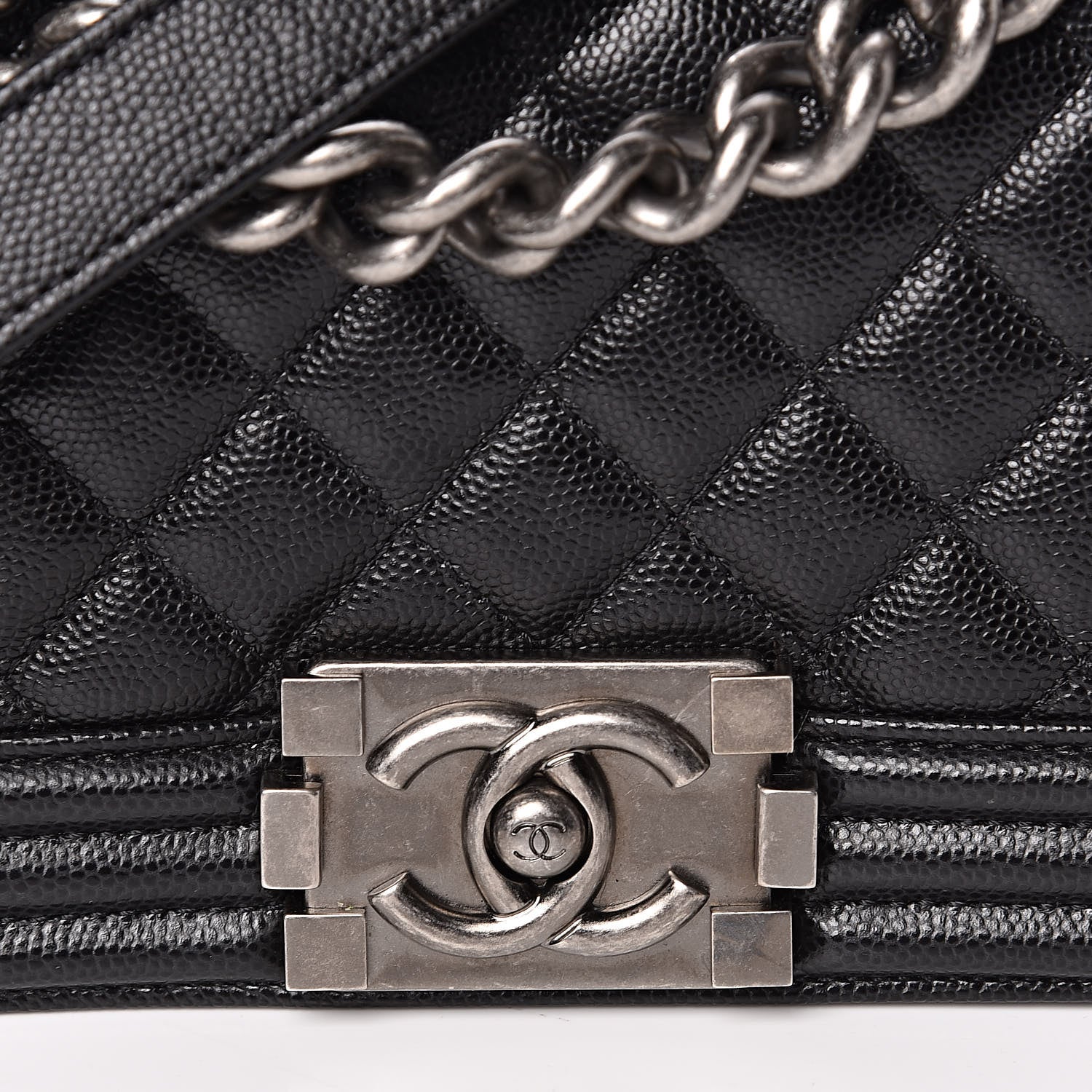 Chanel Caviar Quilted Small Boy Flap Black 10 of 11