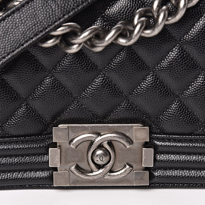 Chanel Caviar Quilted Small Boy Flap Black 10 of 11