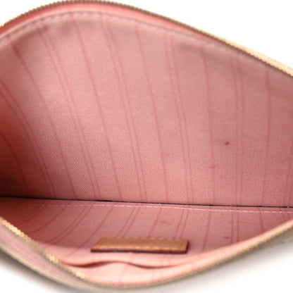 Louis Vuitton Damier Azur Neverfull MM GM Pochette Rose Ballerine 5 of 9