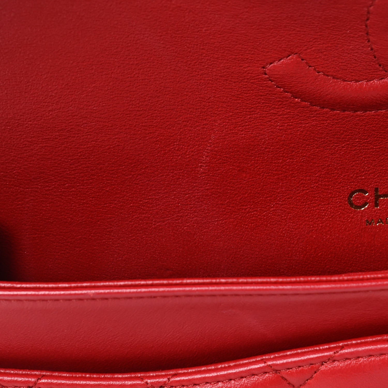 Chanel Lambskin Quilted Medium Double Flap Red 7 of 13