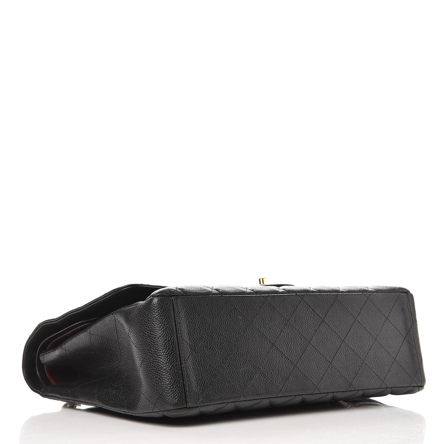 Caviar Quilted Maxi Double Flap Black