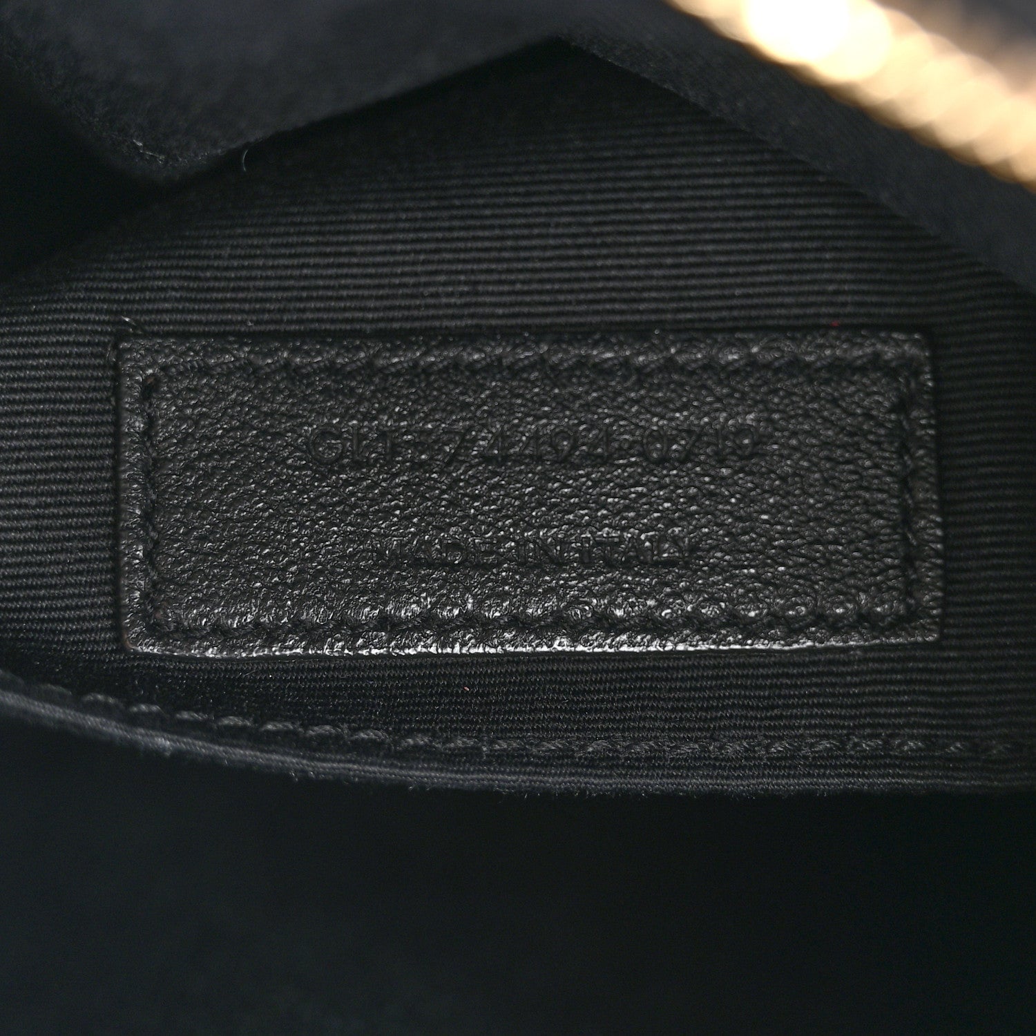 Saint Laurent Calfskin Matelasse Monogram Lou Camera Bag Black 7 of 12