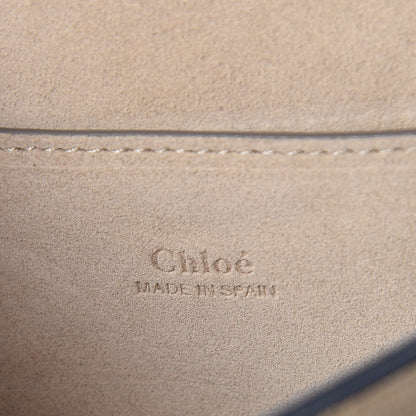 Chloe Suede Calfskin Small Faye Shoulder Bag Cloudy Blue 6 of 10