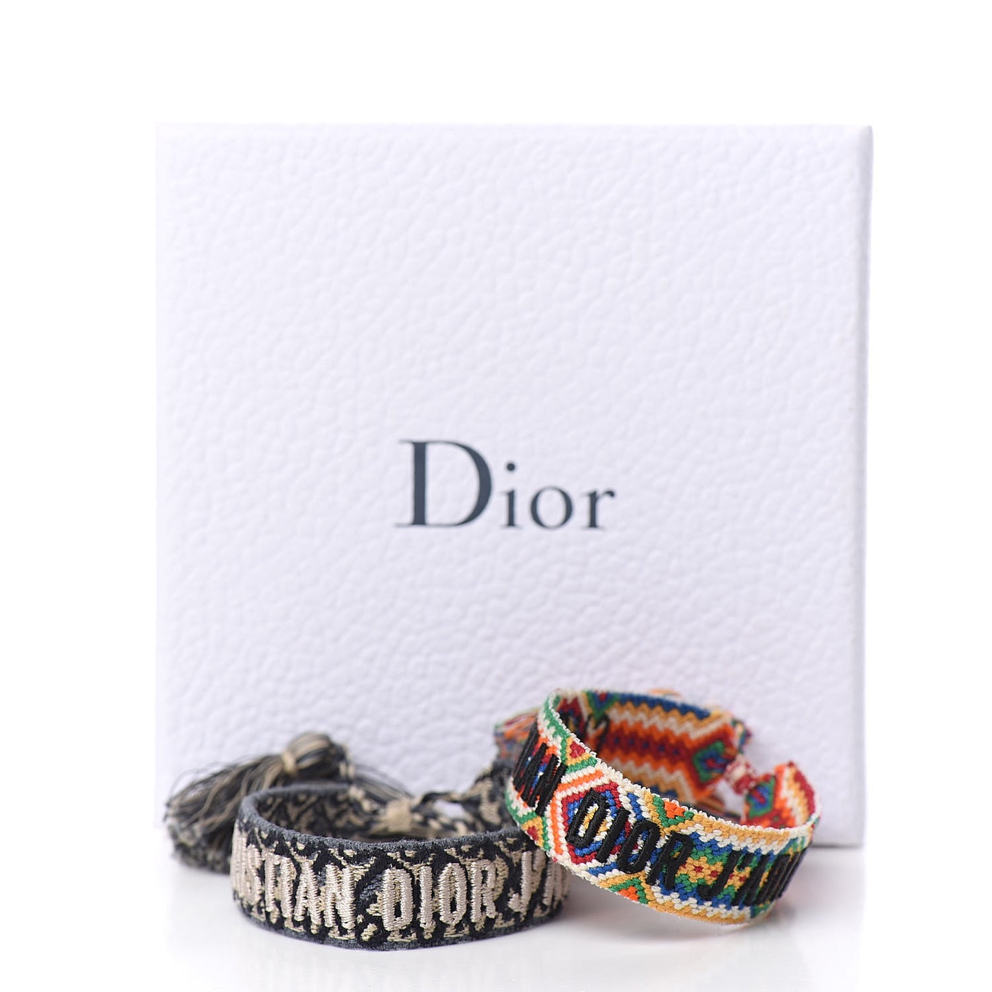 Woven Cotton J'Adior Friendship Bracelet Set Blue Multicolor