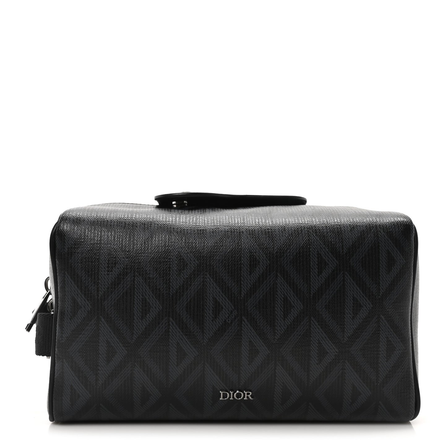 Canvas CD Diamond Lingot Toiletry Pouch Black