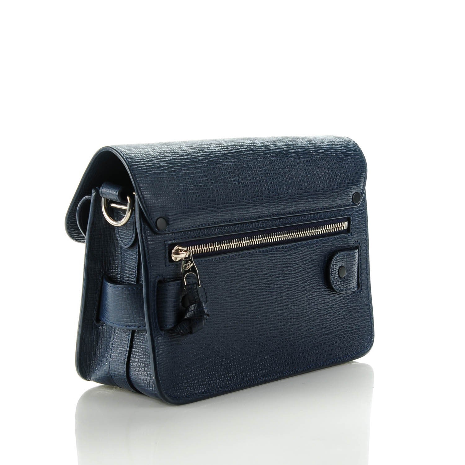 Proenza Schouler Linosa Leather Mini PS11 Classic Shoulder Bag Navy 3 of 7