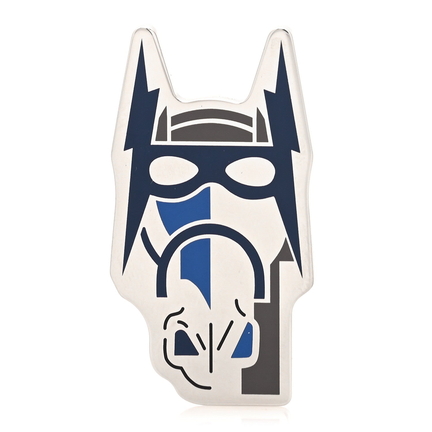 Hermes Palladium Cheval Masque Badge Camaieu De Bleu 1 of 3